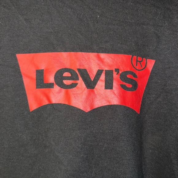 LEVI’S Black Hoodie With Red Logo, Women’s XXL - Picture 3 of 5